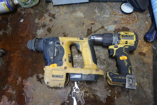 2 stk. akku håndværktøj DEWALT 