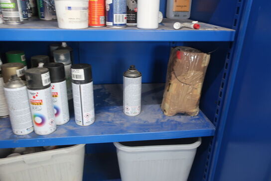 Stålskab med div. Plejemidler