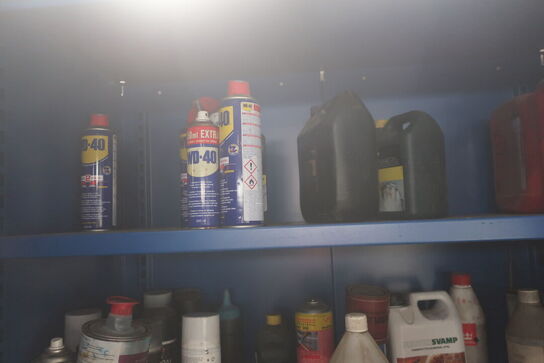 Stålskab med div. Plejemidler