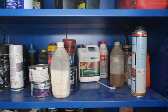 Stålskab med div. Plejemidler