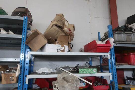 3 stk. lagerreoler med div. Værktøj, varelager, reservedele m.m.