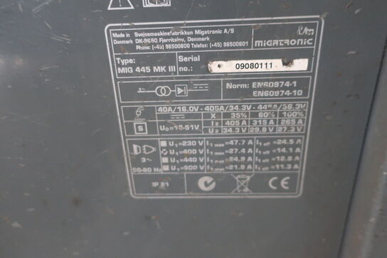 Svejseværk MIGATRONIC MIG 445 MK III