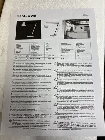 Bordlampe LOUIS POULSEN Model: NJP TABLE LED 3K 5744164663
