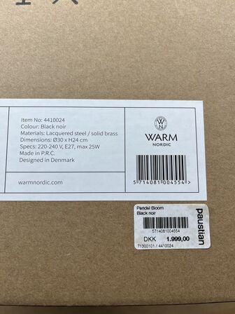 Pendel WARM NORDIC Model: Bloom Pendant Art No: 4410024