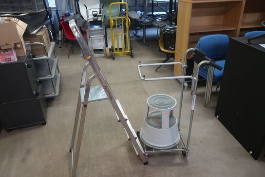 Stige inkl. Skammel & Skraldevogn