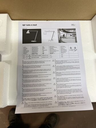 Bordlampe LOUIS POULSEN Model: NJP FIXTURE LED 27K 7510300605