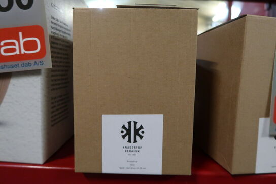 Knabstrup Keramik Ripple vase mørkeblå H20 cm