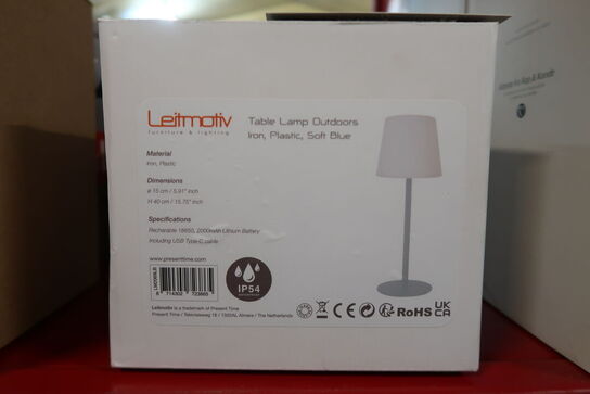 Ude/ Inde Lampe Blå 