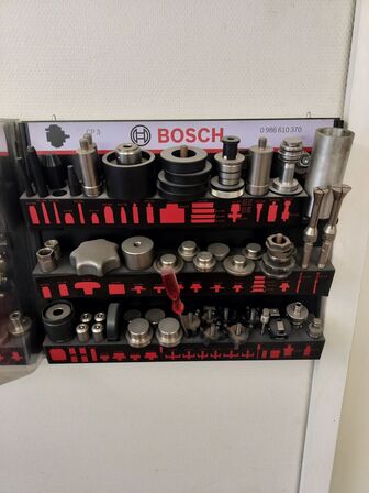 Bosch værktøjstavler med specialværktøj (se beskrivelse)