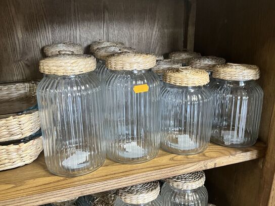 Div. Opbevaringsglas m. Låg m. Fad