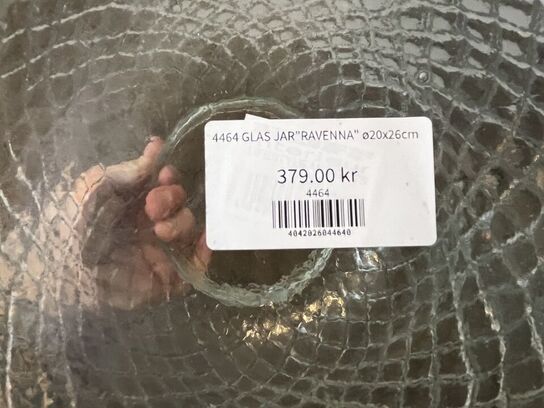 2 stk. Glaskrukke RAVENNA Ø20x26 CM