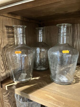 3 stk. Glaskarafler