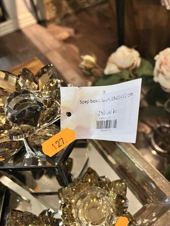 2 stk. Smykkeskring m. Fyrfadsholder