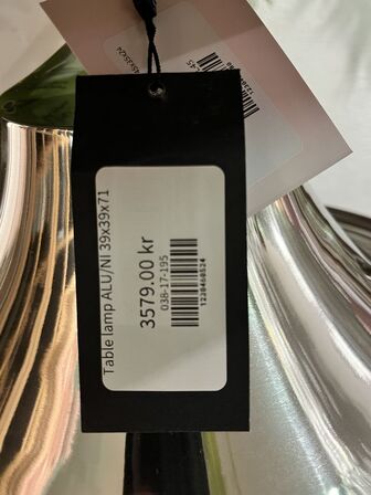 Bordlampe   39x39x71