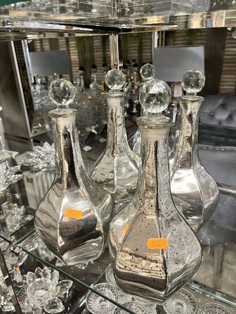 5 stk. Karafler m. Glas