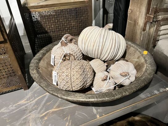 Skål m. Pynte græskar