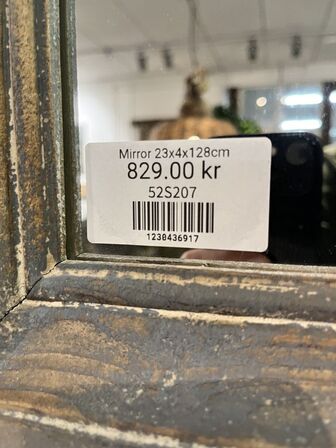 3 stk. Spejle 23x4x128 cm.
