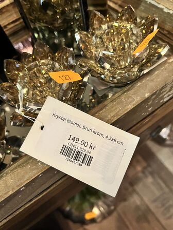 2 stk. Smykkeskring m. Fyrfadsholder