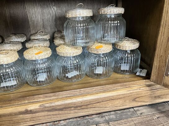 Div. Opbevaringsglas m. Låg m. Fad