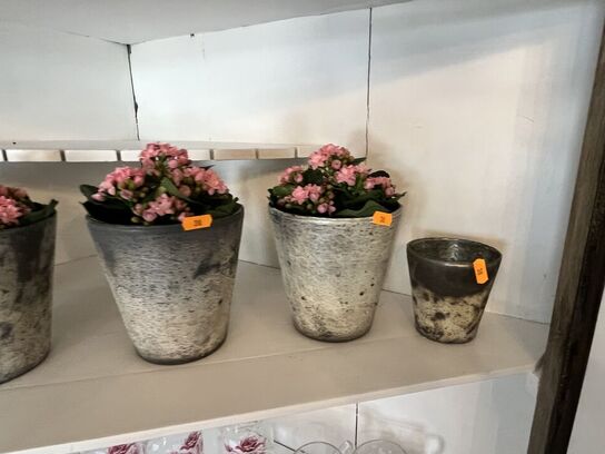 6 stk. Vaser m. Blomster