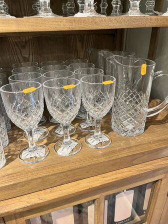 12 stk. Vinglas m. Kander