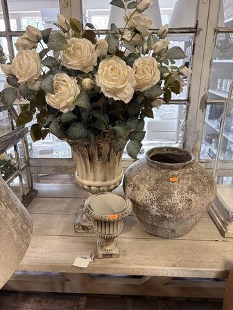 3 stk. Vaser m. blomster