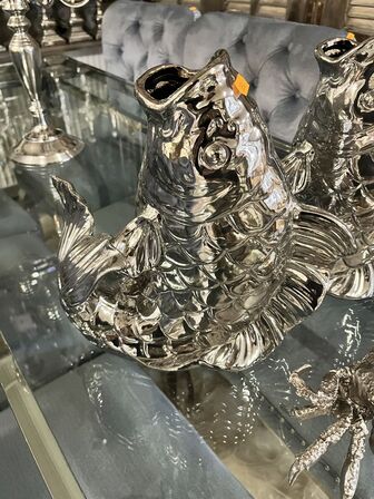 2 stk. Fiskevaser m. Krabber