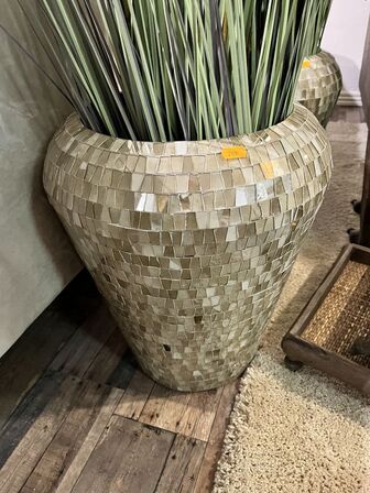 Mosaik Vase m. Plante