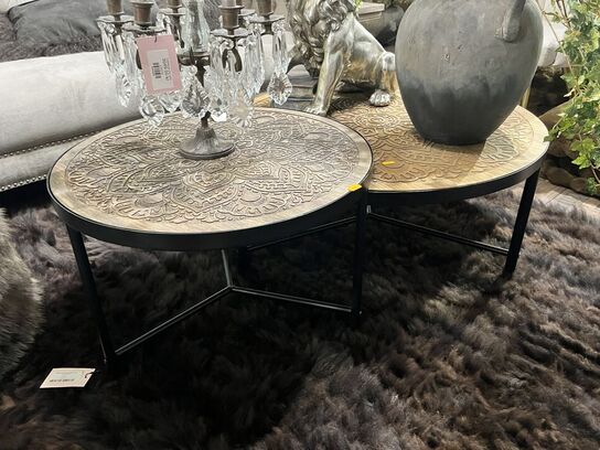 2 stk. Sofabord m. Udskæring 41,5x60 cm.