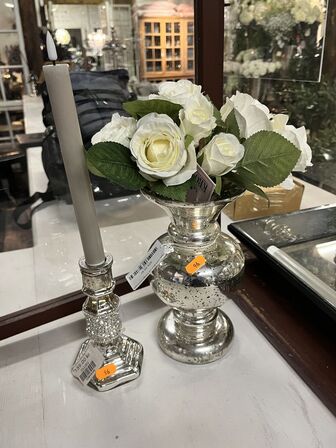 Vase inkl. Lysestage