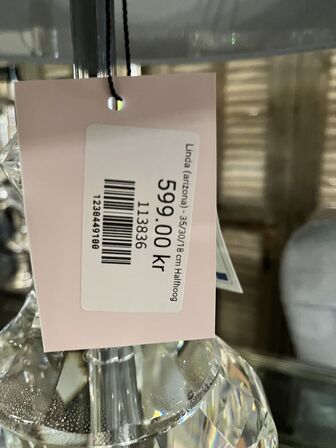 Bordlampe i glas KRONE 1