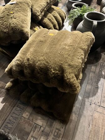 Galena plaid m. Pude 130x180/45x45 CM