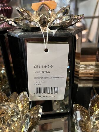 2 stk. Smykkeskring m. Fyrfadsholder