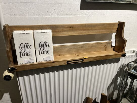 Hylde i natur 25x81x13,5 cm