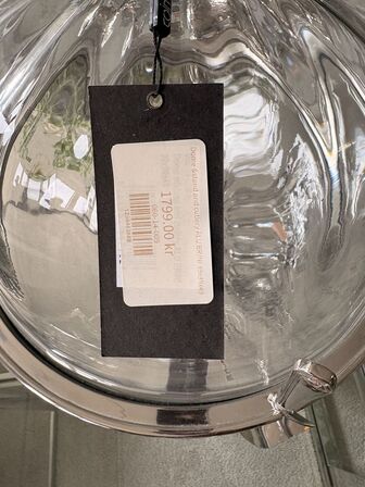 Kagefad m. Glasklokke