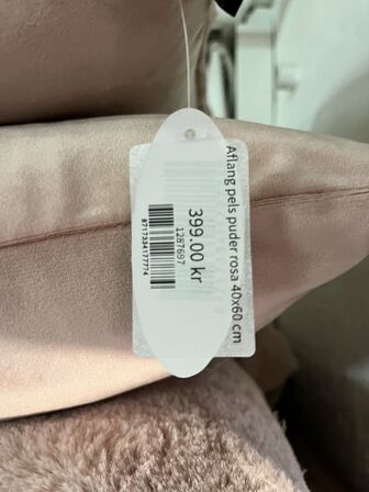 3 stk. puder 40x60 cm