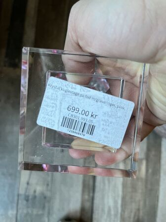 2 stk. Lysestager i krystal