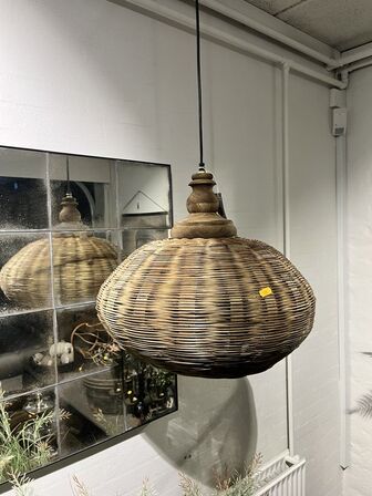 Pendel i naturflet H45/Ø40 CM