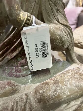 2 stk. Buddha skulpturer