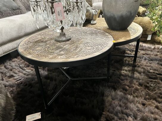 2 stk. Sofabord m. Udskæring 41,5x60 cm.