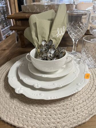 12 stk. Stel m. Glas