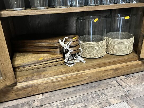 8 stk. Tapasbræt m. Vaser