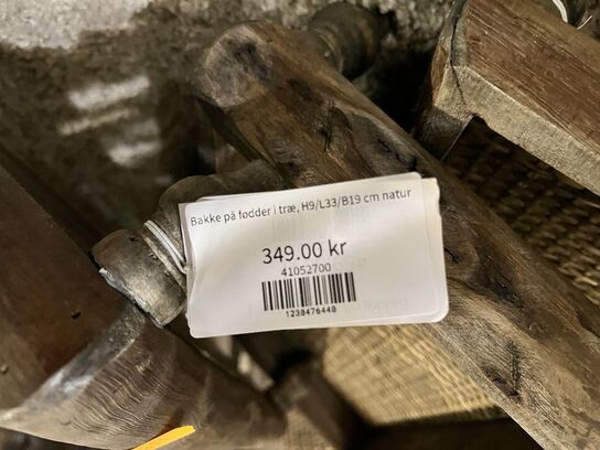 4 stk. Bakker m. Fødder