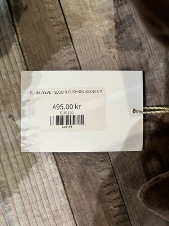 2 stk. Puder 40x60 cm