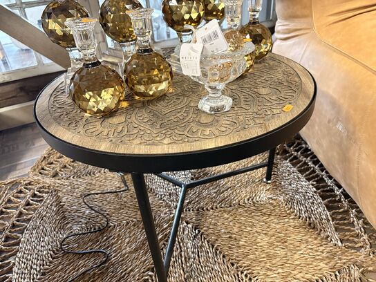 Sofabord m. Udskæring mm. 41,5x60 cm