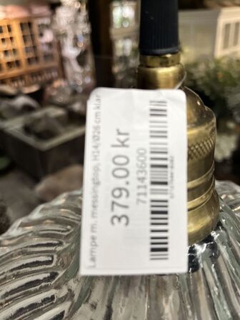 4 stk. Lamper (Læs beskrivelse) MESSING H14/Ø25 CM