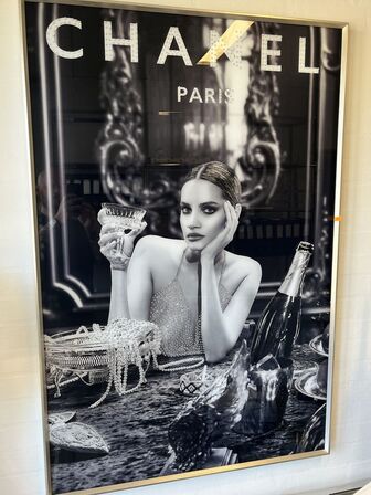 Indrammet plakat CHANEL PARIS 70x100 cm