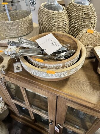 2 stk. Skåle m. Bestik