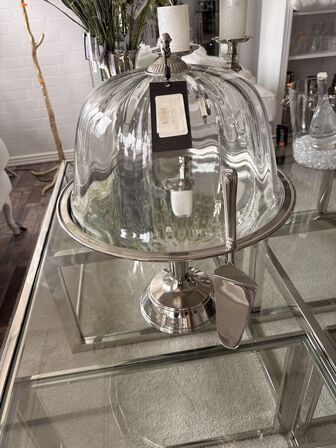 Kagefad m. Glasklokke