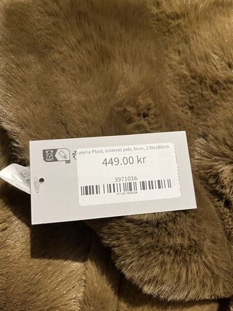 Galena plaid m. Pude 130x180/45x45 CM